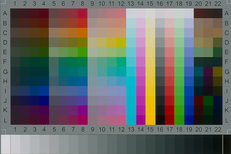 IT8 colour target