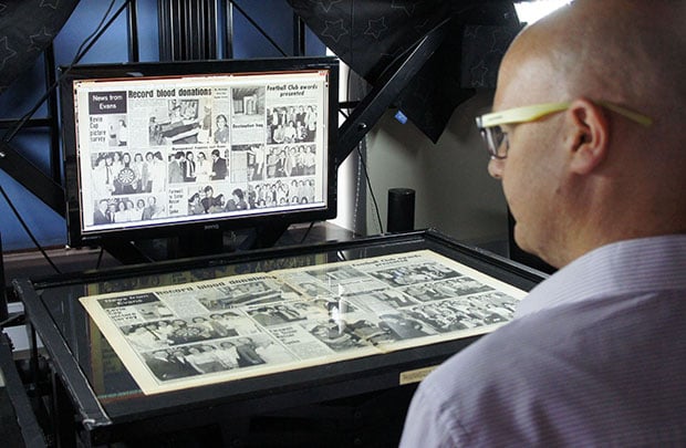 Mark scanning newspaper archives