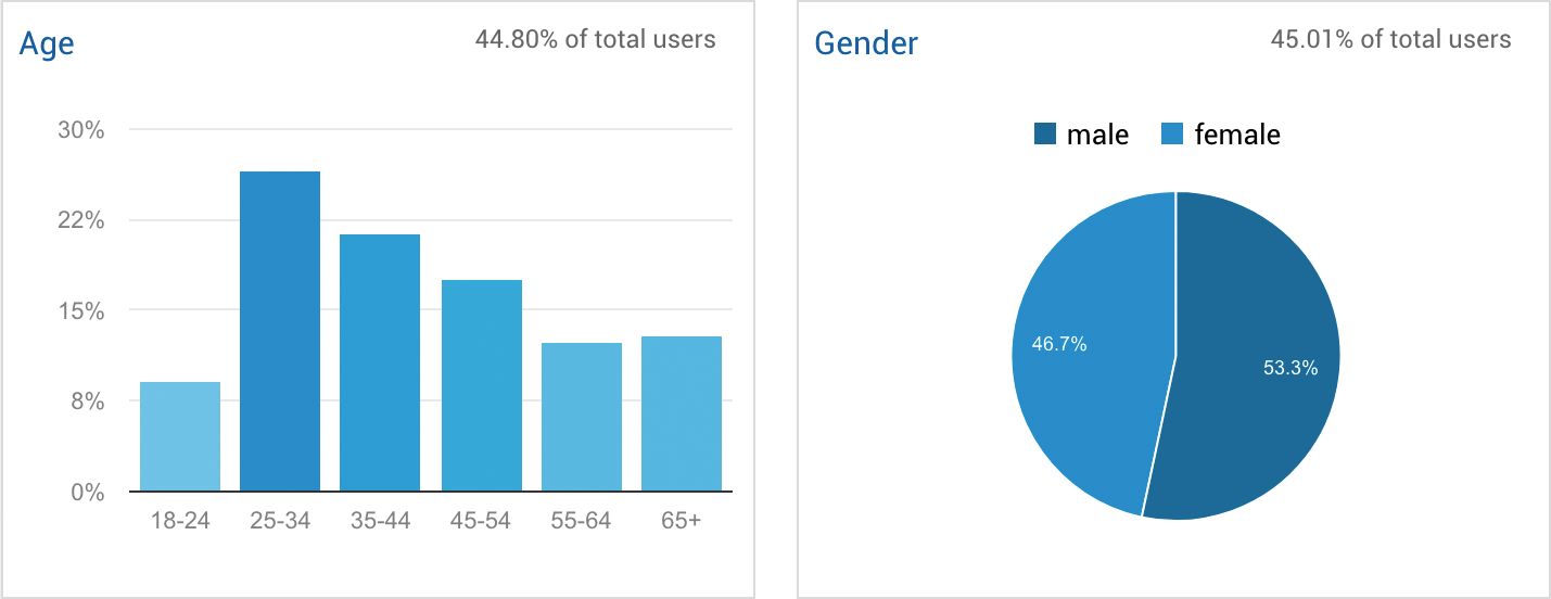 Google Analytics Demographics Report