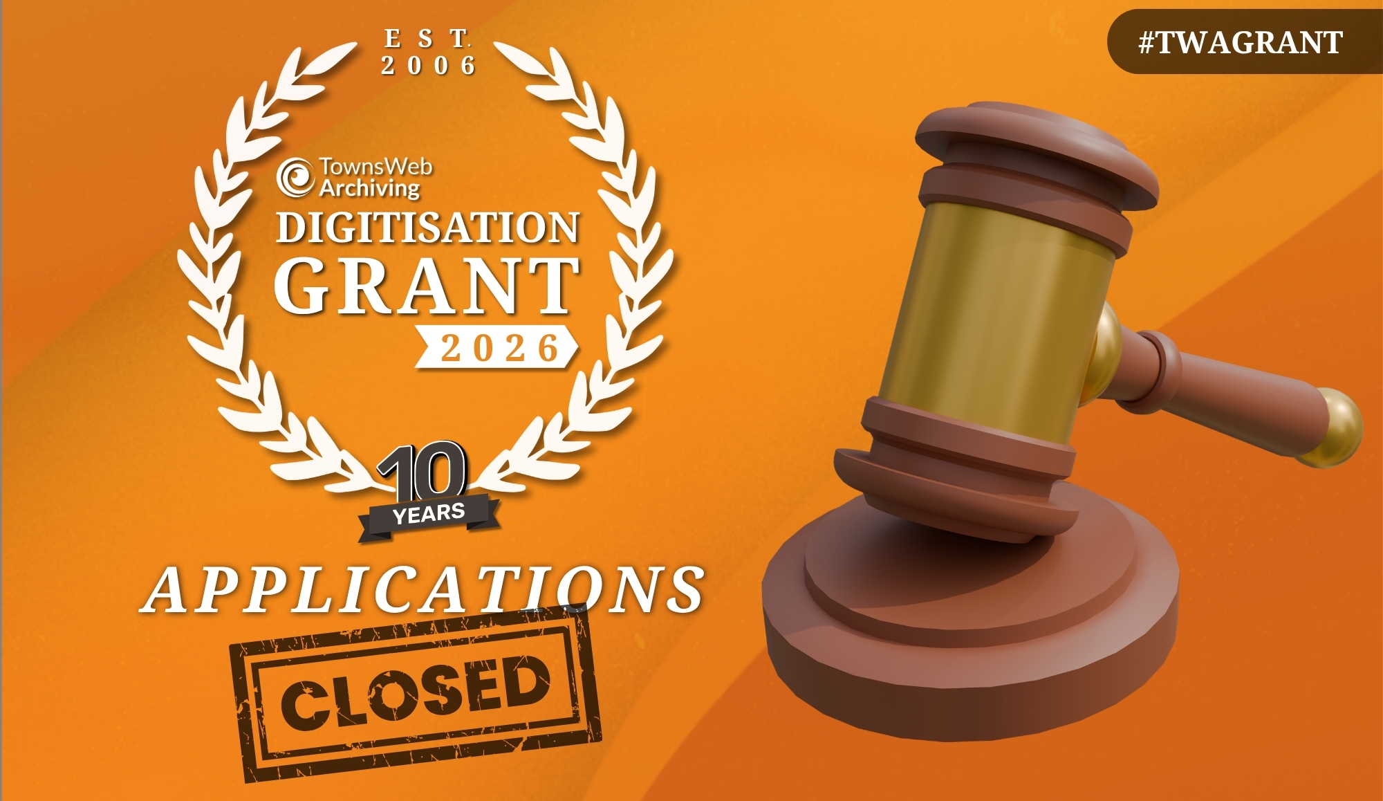 TWA Digitisation Grant 2026 - Closed for Applications!